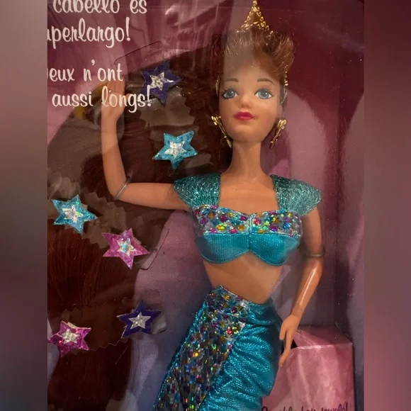 RARE 1994 Barbie Jewel Hair Mermaid Midge Mattel New Foreign Issue collectible - Picture 7 of 8